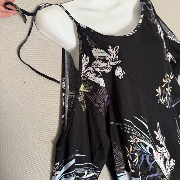 Free People Clear Skies Tunic Top Dress Medium Cold Shoulder Beachy Boho Summer - Picture 3 of 10